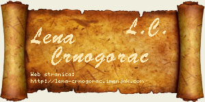 Lena Crnogorac vizit kartica